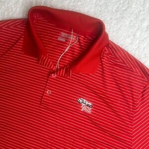 Nike torrey pines golf new no tag‎ mens red polo stretch performance